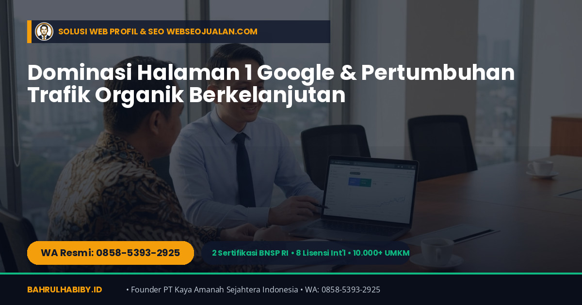 Jasa Konsultan AI & Konsultan SEO Jakarta Barat (MarkasAI.ID & WebSEOJualan.com) — Bahrul Habiby (WA 0858-5393-2925) - Gambar 2